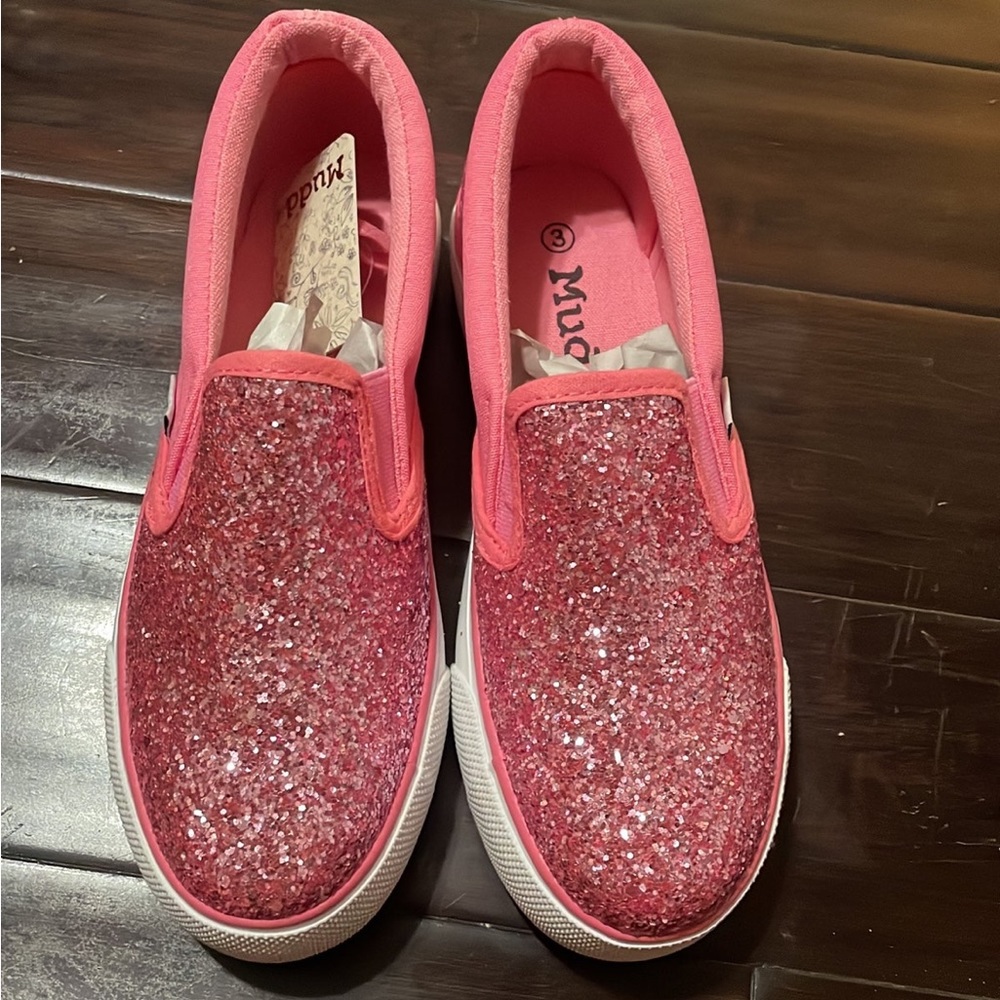Hot Pink Glttery Mudd Brand Shoes.
